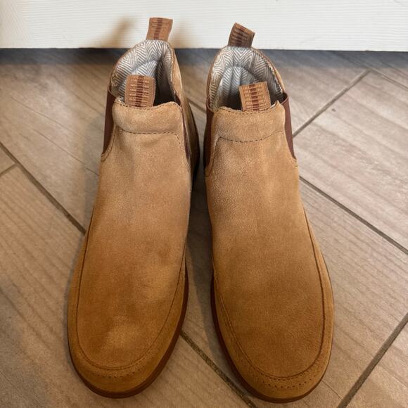 REEF Swami Suede Chelsea Tan Boots Cork Footbed Men’s Size 10 - Picture 5 of 15